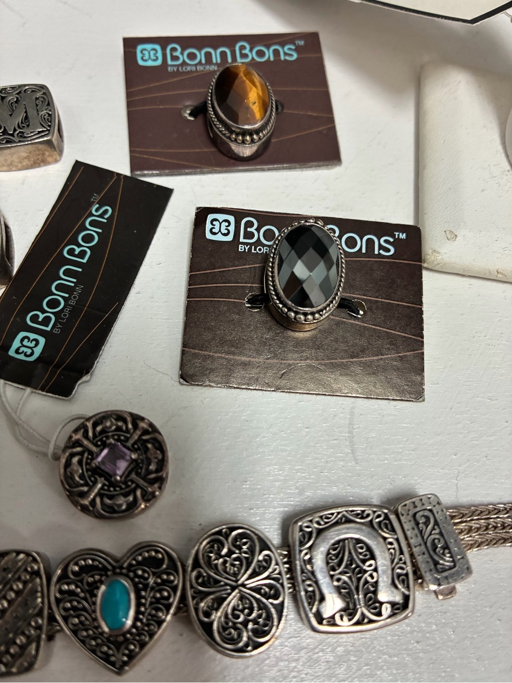 Lori Bonn Sterling Silver Charm Bracelet - You Pick the 5 Charms - Picture 6 of 7